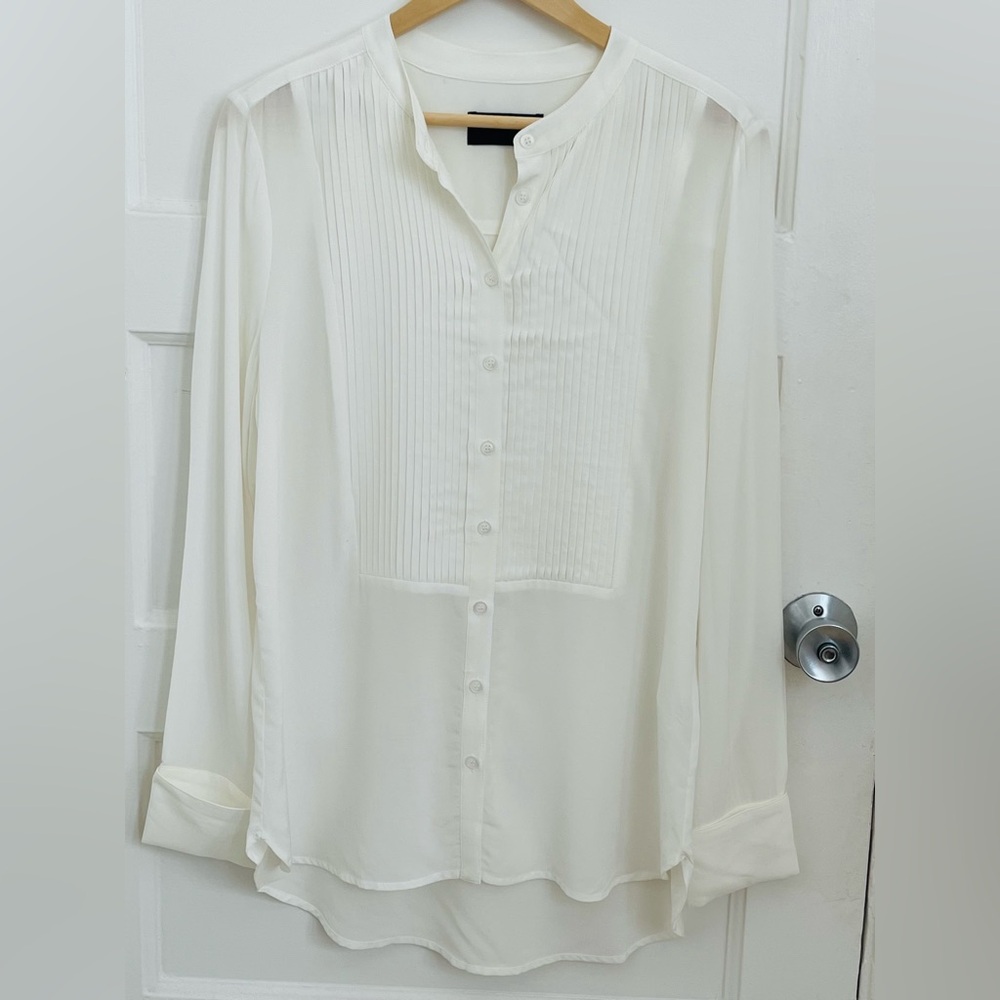 BLAQUE LABEL Women’s Tuxedo Blouse Size M